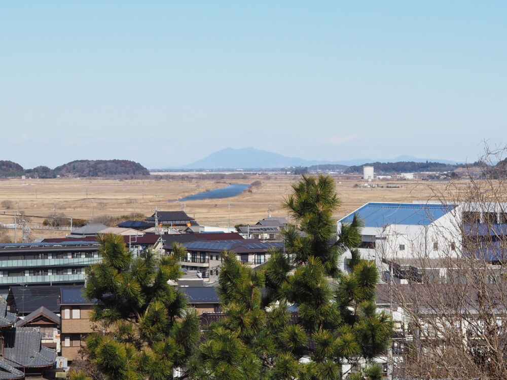 筑波山の遠景